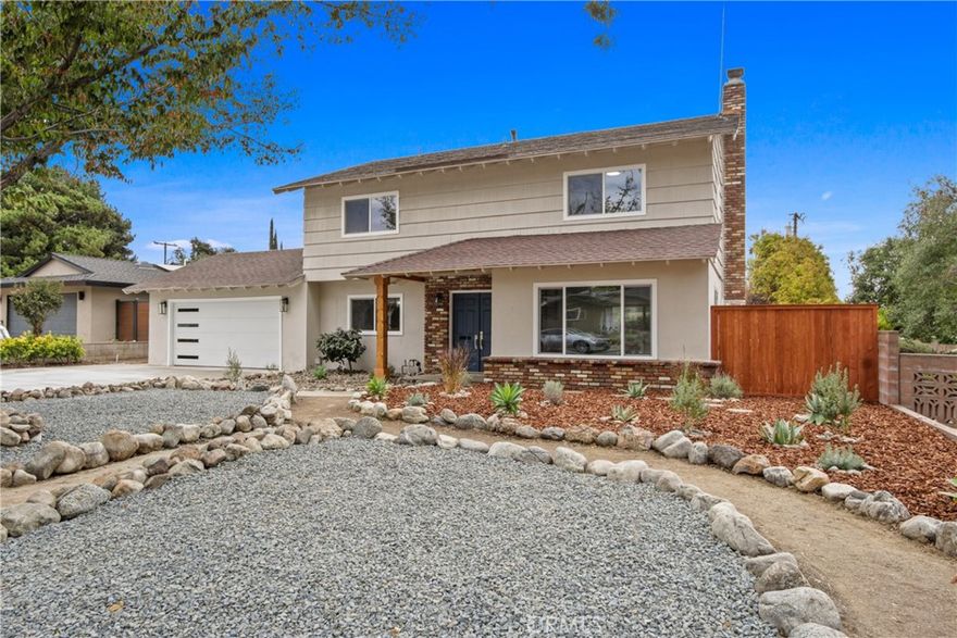 Beautifully remodeled two-story home situated on a quiet cul-de-sac in one of Claremont's most desirable neighborhoods. Features a tastefully remodeled kitchen with new cabinets, quartz countertops, quartz backsplash, breakfast bar, new appliances and crown molding, formal dining room, large living room with fireplace, new dual pane windows and slider, new garage door, new flooring throughout, designer tile and resort like master bath, fully remodeled hallway bathroom, recessed lighting, and huge backyard with a patio. A clean canvas to create your perfect oasis. Fully equipped with a 2 car attached garage and ample sized storage shed. Don't miss out on this exceptional opportunity.