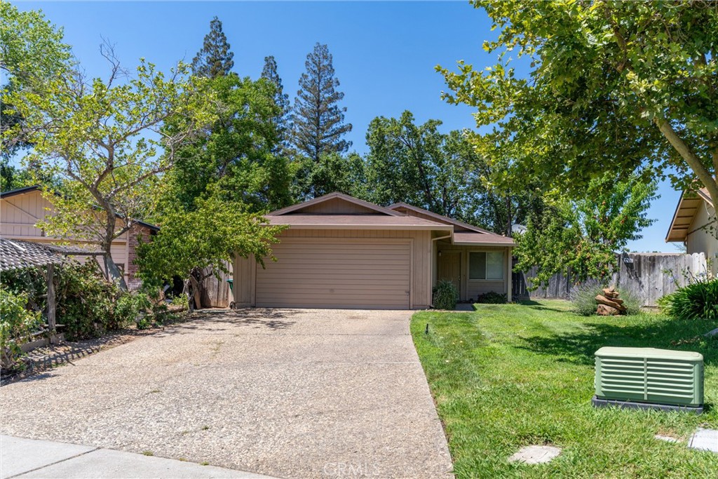 Great starter home in a quiet north Chico location. This home features 2 bedrooms, 2 baths, dine in kitchen and indoor laundry. Two car attached garage on a good size lot with some fruit trees and a covered patio. This home is in good condition and ready for a new owner!