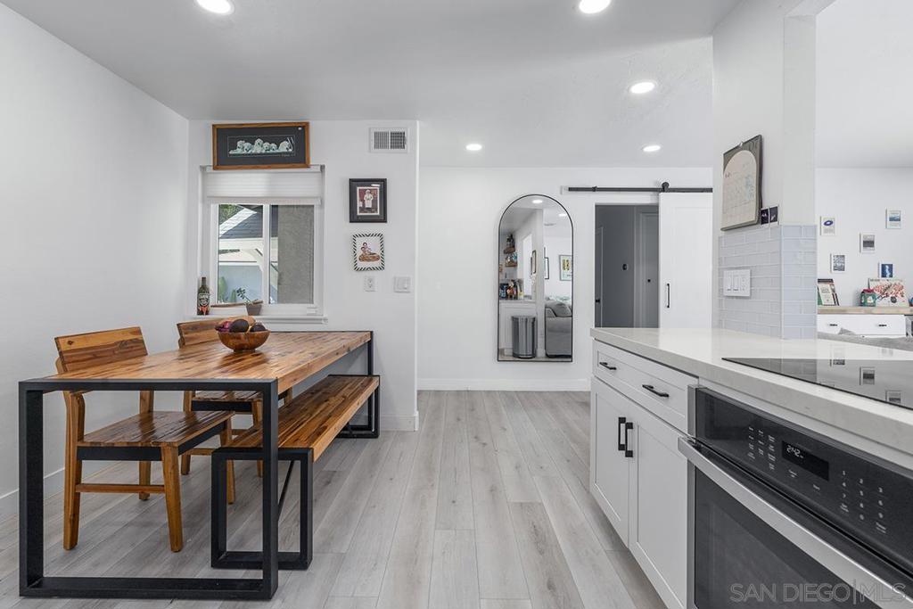 Welcome to this luxuriously remodeled 4 bedroom/ 3 bathroom home. This stunning, fully remodeled home offers the perfect harmony of modern design, spacious living, and serene outdoor spaces. Nestled in a quiet and desirable neighborhood, this property is ideal for those seeking a refined lifestyle with room to relax, entertain, and unwind. With close proximity to beaches, schools, and downtown/ airport making it the perfect place to live. Step inside to discover a thoughtfully redesigned interior with sliding glass doors to the backyard that bathes each room in natural light, and an open-concept floor plan that connects the heart of the home to the outdoors. Whether you're hosting gatherings or enjoying peaceful solitude, this outdoor space enhances every lifestyle with its prime location and highly desirable outdoor space. Conveniently located near USD and UCSD Comes with new appliances and solar.