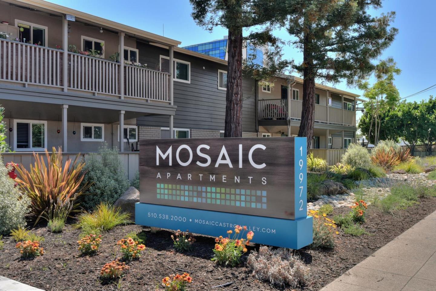 Mosaic Apartments offers an investor a unique opportunity to acquire a stunning, recently renovated, sixty-two (62) unit apartment community located at 19972 Stanton Avenue in the thriving city of Castro Valley, CA. Situated on a large, 2.92-acre parcel of land, the subject property has a gross livable area of 47,827 total SF, offering its tenants quality, 1, 2 and 3-bedroom units to call home. Residents at Mosaic Apartments enjoy access to many convenient community amenities including landscaped courtyard with BBQ area, covered carport parking, on-site laundry facilities, gated electronic entrance, 24-hour emergency maintenance, and dog park. Interior amenities include ceiling fans, oak cabinets, white appliances, granite countertops, and private patios or balconies. Mosaic Apartments has recently undergone extensive exterior and interior renovations. 30 of the 62 units have been completely renovated with high-end designer finishes.