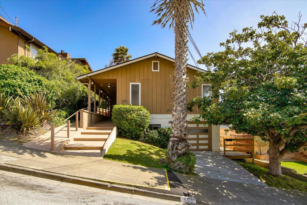Fall in love with this remodeled 6 bed, 2 bath single family home perched below the iconic 1920's South San Francisco sign. Greeted by a double-door grand entry, this southern facing home brings tons of natural light into this open floor plan. On the main level you'll find a generously sized master bedroom, walk-in closet, and master bath; 4 moderately sized bedrooms with picturesque view windows; and a remodeled hall bathroom. Large eat in kitchen, with expansive quartz counter tops opens to the living/dining area. Glass sliding door leads to the private outdoor deck overlooking breathtaking views of the peninsula. On the lower level, a private den, gym or additional 6th bedroom; a laundry room with washer/dryer. A one car garage, one car driveway compete this fantastic, well-kept Parkway Terrace/Sign Hill neighborhood home. Minutes from shopping, restaurants, free shuttle around SSF, BART, Cal-train, Airport. Strategic location with easy access to downtown SF and the Silicon Valley!