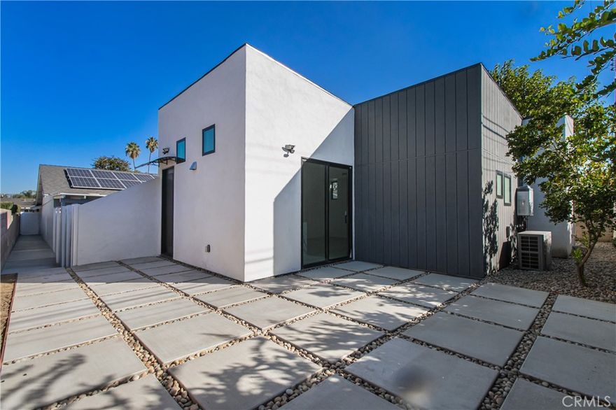 Introducing Napa Hour Glass — a modern ADU by HB-EA Design Institute. This newly built architectural masterpiece at 16022 Napa St, North Hills is an 850 sq ft, 2 bed / 2 bath gem in Los Angeles. Clean geometric lines, smooth stucco with vertical cladding, and oversized sliders open to a private, low-maintenance courtyard of concrete pavers and river-rock inlays. Light-filled interiors, efficient systems, and thoughtful space planning deliver turnkey living with stylem, with high welcoming ceilings. Contact us today to schedule a private tour.