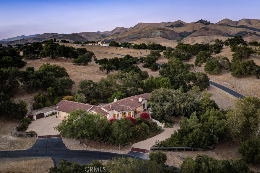 Elegant Spanish Retreat in Edna Valley!



Nestled in the heart of Edna Valley, this private single-level home offers refined living and close proximity to San Luis Obispo, Arroyo Grande, and Pismo Beach. The main home features 3 bedrooms, 2 full baths and 1 half bath, raised ceilings, French doors, and a chef’s kitchen with 6-burner cooktop, double ovens, walk-in pantry, and premium appliances. A casita feature the 4th bedroom option with kitchenette and 1 full bath provides the perfect guest retreat.



Outdoor living shines with a flagstone patio, surrounded by oak trees and lush landscaping. The oversized 3-car garage with cabinetry and attic offers exceptional storage. Set within the exclusive 3,000+ acre Varian Ranch, residents enjoy equestrian facilities, a ranch club house, pool, spa, tennis courts, mature fruit trees, and miles of scenic trails, plus cattle roam throughout. This is a rare opportunity to own a serene, luxury retreat surrounded by nature’s beauty.