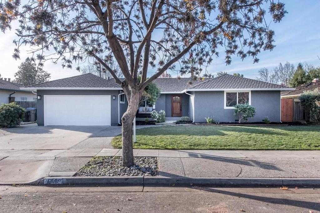 This completely renovated home will be a delight for the new residents. It features new double thick presidential roof. Light and bright, beautiful home, perfect place to call home! Newer French Oak hardwood floors, Vaulted ceilings, French Sliding doors, Dual Pane windows and much more! Situated on a large 7800 SF lot, the home has 2000+sf living space. It has a wonderful, spacious and bright great room with fireplace, Large dining area, Huge well appointed kitchen with gas range, lots of cabinets and granite countertops. Great friendly neighborhood! Easy access to schools, shopping and bay area jobs.