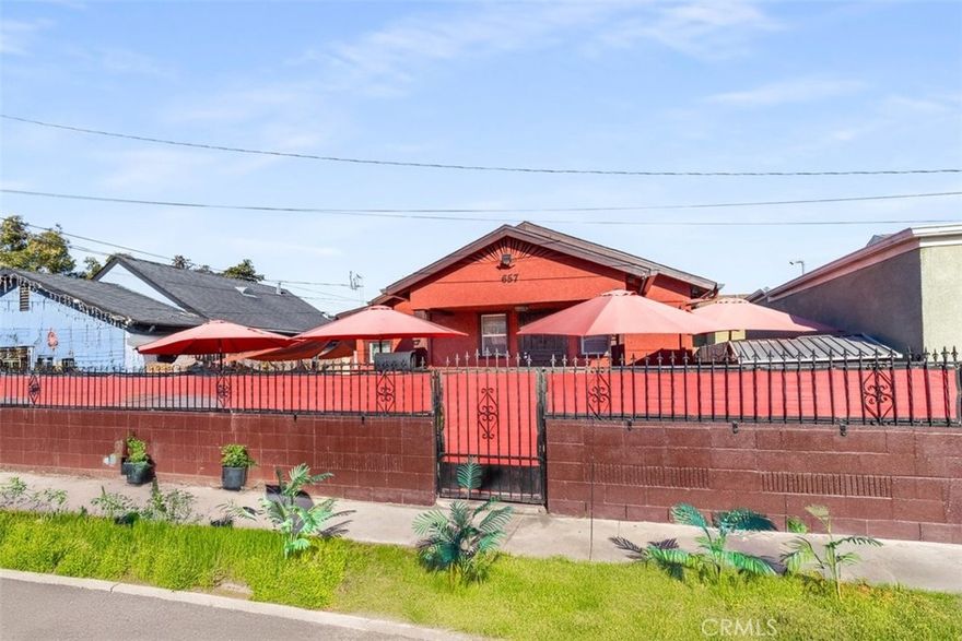 Welcome to 657 W. 66th St. In the beautiful City of Los Angeles. This move in ready 1 bedroom 1 bathroom home is near downtown Los Angeles and USC.  This home shows as a 1- bedroom but can easily be a 3-bedroom home. This home has tile throughout the house and in the bathroom. Kitchen has granite countertops and includes appliances. Laundry room comes with appliances. Living room can be used for relaxing with the family or as additional bedroom. Dining room can also be used for having dinners with the family or as and additional bedroom. This home has a lot of potential for any size family. The one car finished garage can be used as the new homeowner choses. The exterior has cement all around the home for easy maintenance. The home has a beautiful front gate that gives it plenty of privacy. It has a nice size front porch where you can enjoy your morning coffee. This home has solar panels which will save a lot of money on your electric bill. It features newer roof, updated electric panel along with updated windows. Open house on Sunday! Call for a private showing and make an offer today!