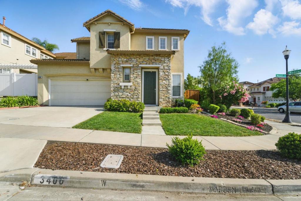 Welcome to this beautifully updated north-facing home in the heart of Evergreen, ideally situated in one of San Joses most desirable neighborhoods with top-rated schools Carolyn Clark Elementary, Quimby Oak Middle, & Evergreen Valley High all within walking distance. This 3-bedroom, 2.5-bath residence offers 1,804 SqFt of light-filled living space on a corner lot. Inside, you'll find a thoughtfully designed layout featuring separate living and family rooms, hardwood flooring throughout the main level, and a cozy fireplace in the family room. The open-concept kitchen is a chefs delight, showcasing granite countertops, new stainless steel appliances, freshly painted cabinetry, a large center island, and a bright breakfast nook. The kitchen flows seamlessly into the family room and opens to a low-maintenance backyard, ideal for entertaining or relaxing. Upstairs, enjoy newly remodeled bathroom floors, including a serene primary suite with double vanities, a soaking tub, and a separate shower. Additional features include dual-pane windows, central heating and A/C, and a 2-car attached garage. Conveniently located near Evergreen Village Square, parks, farmers market, restaurants, the library, and morethis is a home you wont want to miss!