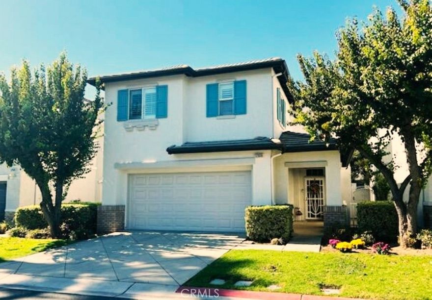 Welcome to Mountain Oak Homes! Homes surrounding the historic Oak tree on the corner of Mountain and Riverside dr. If that tree could talk it would have a story to tell! This home is located in one of the most desirable areas in Chino! You are close to everything, shopping, dining even a Home Depot just down the street for those home projects, the 60 fwy which is just a mile north of Riverside dr on Mountain with easy access to anywhere you want to go, North, South, East or West!! This modern open style home features 3 bedrooms and 2 1/2 bathrooms with a spacious 1,824 square feet of living space on a 3,188 square foot lot, built in 2002. As you enter the front door you will notice the hardwood floors thru out the downstairs and the open style living going into the living room with its cozy fireplace, with easy access to the kitchen with granite counter tops thru out and all stainless-steel appliances included and dining area! French door open to the back patio with its Aluma Wood patio cover where you can relax in the evening BBQing, or in the morning with a cup of coffee! Up stair features 3 bedrooms 2 Baths. At the top of the stairs leads to and office area or an option for a 4th bedroom, to the left is the master bedroom with its spacious bathroom and walk in closet! Down the hall there are 2 more bedrooms and laundry room! This home has been well maintained, super clean just waiting for its new family to make wonderful memories that will last a lifetime!