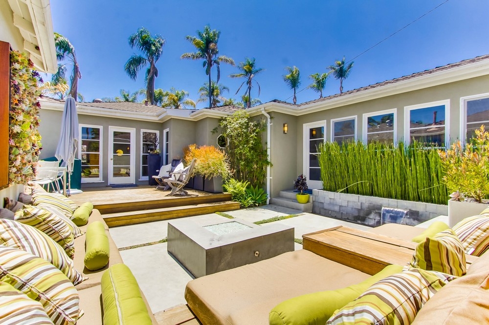 Totally remodeled charmer that feels lavish and luxurious with an Indonesian modern motif. Enjoy the beauty of San Diego in the private setting & outdoor living space with modern fire pit and waterfall that is the centerpiece of the home. Listen to the mellow sounds of the waterfall throughout the entire house. Refreshing white oak hardwood flooring throughout. Prepare your own meals in the professional kitchen w/ all the bells and whistles! Relax in the Master Suite w/ Jacuzzi tub private from main home. Kitchen includes a Viking stove and dual stainless steel refrigerator. Relax in the Master Suite with a Jacuzzi tub that is private from the main areas of the home with dual sinks and entry to courtyard. Home provides an instant hot water pump. Let the sunshine and San Diego breeze flow through the house with the floor to ceiling windows. Socialize and entertain in the professionally landscaped yard that was featured on "Bang for Your Buck" and San Diego Home & Garden Magazine. The upper deck has a modern Fuego outdoor grill Hibachi style. Kensington is a prime location, it is a 5 minute walk to the Kensington village for a variety of wine bars, restaurants, stores, craft beers, breakfast cafe, classic video store, old cinema. Also, the neighborhood is adjacent to North Park, which has endless things to do and true character. Neighborhoods: Kensington Sewer: Sewer Connected