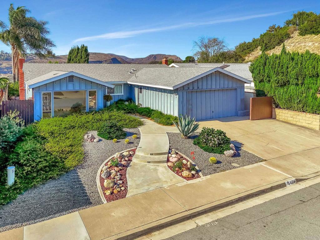 THIS HOMEIS BEING SOLD "AS IS"!! GREAT DEL CERRO/ALLIED GARDENS LOCATION ON A CUL DE SAC WITH INCREDIBLE WESTERLY VIEWS FROM BACKYARD, FRUIT TREES INCL FIG, LEMON, LIME, APRICOT, PEACH, ASIAN PEAR, TANGERINE, AVOCADO, POMEGRANITE , APPLE & GRAPES! SOME WORK NEEDED SUCH AS INTERIOR PAINTING THROUGHOUT & FLOORING . LIVING ROOM HAS HARDWOOD FLOORS, CELING FANS IN MOST ROOMS! CALL LA FOR DETAILS & SHOWING TIMES!