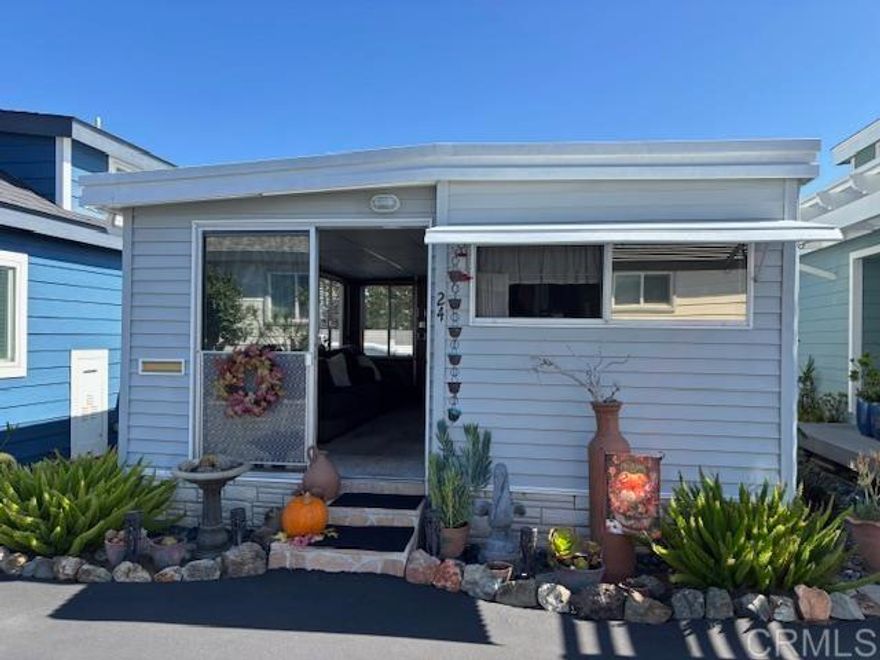 Tucked just steps from Beacon’s Beach in laid-back Leucadia, this charming 1 bed/1 bath cottage is all about easy coastal living. Bright and immaculate, this home offers a cozy living room, an eat-in kitchen, and a built-in closet system that makes the most of the space. You’ll love strolling to local coffee shops, boutiques, and some of the best eateries around — all while being surrounded by multi-million-dollar homes. With no property taxes or HOA fees, it’s the perfect spot for a full-time beach lifestyle, a weekend getaway, or an investment property (rentals are allowed) and the monthly space rent is $2,094/monthly.