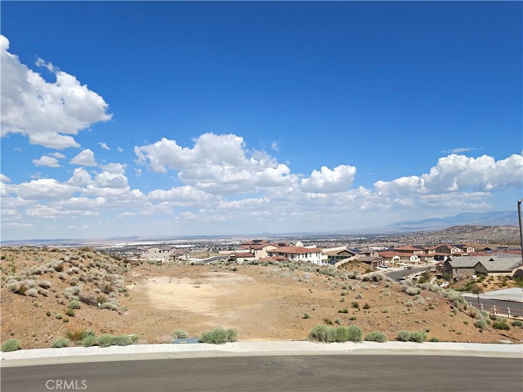 WOW, what a Breathtaking View of the Antelope Valley. Come by and See. Do not miss the possibility or opportunity to build your own Dream or Custom Home on this Corner lot in a Cul-de-Sac within the Skyridge at Joshua Ranch Gated Community.