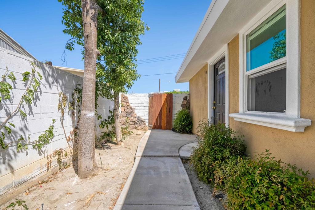 Now available for lease, this beautifully remodeled 2-bedroom, 2.5-bath manufactured home is located in the highly desirable 55+ golf course community of Tri Palm Estates in Thousand Palms. Offering a stylish, modern interior and access to excellent community amenities, this home also provides flexible rental options to suit your needs.The full home is available for $2,400 per month, or it can be leased as two separate units. The main living area, which includes the primary bedroom and 1.5 baths, is available for $1,600/month. The secondary bedroom suite, with a full bath and private entrance, is available for $1,000/month. Each space has been fully remodeled with new flooring, updated lighting, fresh paint, and modern finishes throughout. The kitchen features quartz countertops, stainless steel appliances, new cabinetry, and a tile backsplash.Both bedrooms are generously sized, each with its own private en-suite bathroom. The third bathroom is a convenient half bath for guests or daytime use. The layout is ideal for shared living or independent occupancy, with separate private entrances to each area for added privacy and flexibility.Tri Palm Estates offers a welcoming and active 55+ lifestyle with access to a golf course, pools, spas, tennis courts, a clubhouse, and a variety of year-round social events.Professional photos coming soon!