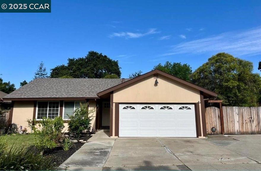 PRICED TO SELL!! Charming expanded Rancher on the Walnut Creek/Concord Border! Nestled in a vibrant community where neighbors still wave to one another, this charming single-story, expanded rancher is ready for you to make it your own! Boasting 1,403 sq ft, this four bedroom, two bathroom home offers a perfect blend of comfort and convenience. Recent upgrades include all new carpet! A brand new roof! New Pearl Certified HVAC system and all new ductwork - an energy efficient feature! Additional highlights include dual-pane windows, a cast iron wood-burning stove and HUGE RV PARKING AREA! The primary bathroom has been recently remodeled and all appliances are less than five years old! The backyard is HUGE and LEVEL! Whether you dream of creating a garden using the onsite water well or adding a pool, there is plenty of room and no rear neighbors!! Enjoy access to open spaces, scenic trails, parks and the breathtaking Mt Diablo State Park, Shopping, restaurants, downtown Walnut Creek and top rated schools are just minutes away. Public transit is abundant with Pleasant Hill Bart station on 2.5 miles away!! Hurry this will not last!! Open house this Saturday (10/25), 1-4 pm, and Sunday (10/26), 1-3:30 pm.