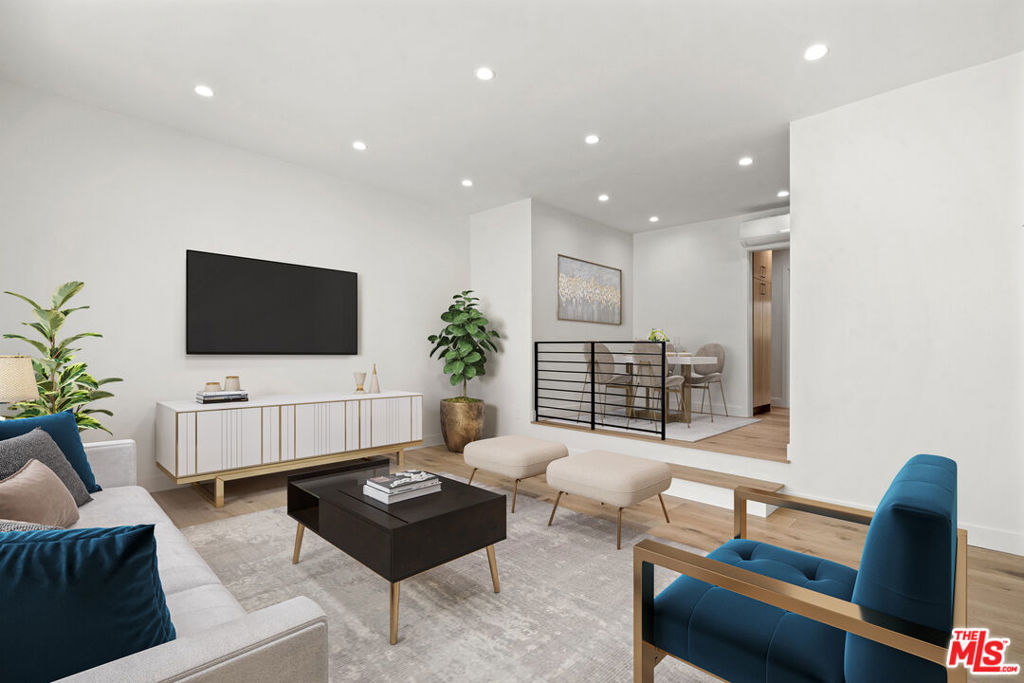 Meticulously remodeled Top floor condo in coveted pedestrian friendly Santa Monica, 1/2 Block South of Montana Ave. No detail is overlooked! This impeccable modern residence offers 1 spacious bedroom and 1 bathroom with a carefully thought out open floor plan that is smart home ready and pre-wired for network cabling!The living room is drenched in natural sunlight with white oak hardwood floors that opens up to a chefs kitchen with brand new quartz countertops, high end stainless steel appliances, kitchen faucet and soft close oak custom cabinetry. Other features include custom window treatments,a muti-zoned A/C cooling system,newly installed recessed lighting, fully built out bedroom closet, in unit laundry, tons of storage space, and 1 covered parking space. One of the owners has a valid CA Real Estate license, Buyer to cooperate with Sellers 1031 tax deferred schange at no additional cost to Buyer