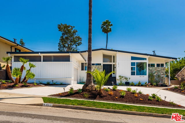 Feel on top of the world in this completely redone mid-century home of views & natural sunlight. Perfect for family living, everyone will enjoy the modern updates & conveniences. Newly painted in & out with remodeled kitchen & baths, you will also be thrilled with the newer appliances, electrical, plumbing, HVAC, recessed lighting, insulation, front yard landscaping, sprinklers w/timer, along with, the beauty of engineered wood flooring throughout + tile floors adding a touch of elegance to kitchen & baths. Relax, cartwheel or party in the spacious back yard with views with easy access to the step-down living room adjacent to the dining room, both of which are enhanced by large windows looking out to the large private back yard. Furthermore, the living room boasts a stone fireplace. Large den with bookshelves gazing luxuriously towards ocean & city views; this is a true entertainer's delight. This remarkable oasis includes a gardener + 2 car attached/ direct entry garage. It is truly a "Home Sweet Home" for any lifestyle!