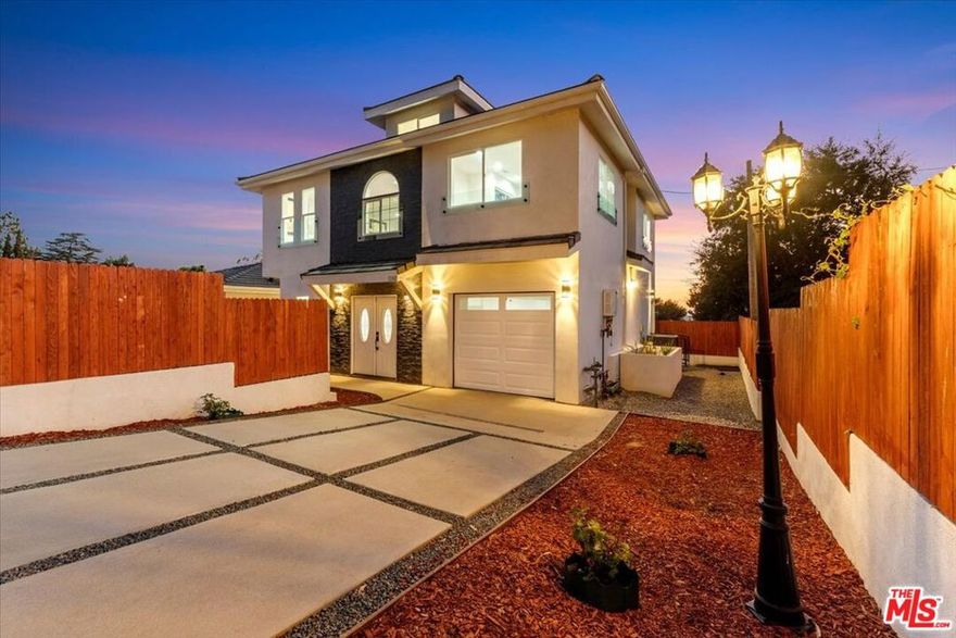 Brand New Construction  Two Stunning Homes on One Lot in Prime Tujunga Introducing a rare opportunity: The only two newly built single-family homes with an ADU on the same lot in a desirable Tujunga neighborhood. Each residence has its own separate address, creating the perfect setup for multi-generational living or generating rental income.The main house is a beautifully crafted two-story home featuring 3 spacious bedrooms and 2 modern bathrooms. Designed with luxury in mind, it boasts premium wood laminate flooring throughout, custom cabinetry, and quartz countertops in a sleek, open-concept kitchen fitted with top-of-the-line appliances. The tandem 2-car garage offers potential to be converted into an additional living space or income-producing unit.The detached ADU includes 1 bedroom and 1 bathroom with its own separate entrance, address, and utility meter ideal for a rental, guest house, in-law suite, or adult child.Both homes are move-in ready and designed with thoughtful details throughout. Don't miss this exceptional opportunity to own versatile, high-quality new construction in a prime residential location.Come see this gorgeous property today! Broker and seller do not guarantee the accuracy of square footage, lot size, or any other information concerning the condition or features of the property provided by the seller or obtained from public records or other sources. Buyer is advised to independently verify all information through personal inspection and with appropriate professionals to their​​‌​​​​‌​​‌‌​​‌​​​‌‌​​​‌​​‌‌​​​‌​‌​​​‌‌​ satisfaction.