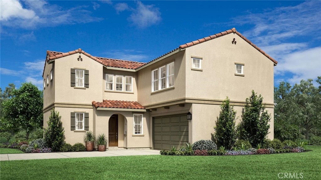 The Elina home design offers an alluring mix of elegant design and functional living spaces. Entering through the foyer, you are greeted by an inviting open floor plan that seamlessly connects a two-story great room, casual dining area, and gourmet kitchen that features a central island with breakfast bar, wraparound counter and cabinet space, and a spacious pantry. On the second floor, an optional loft provides additional versatile space for relaxation and entertainment. The luxurious primary suite boasts a coffered ceiling, dual sinks in the primary bathroom, a luxurious shower, and a separate soaking tub. Additional highlights include secondary bedroom suites that feature roomy closets and a shared hall bath, a laundry room conveniently located on the bedroom level, and a gorgeous outdoor living area ideal for enjoying beautiful weather. Included Designer Appointed Features through the home, solar system. Move- In Ready!