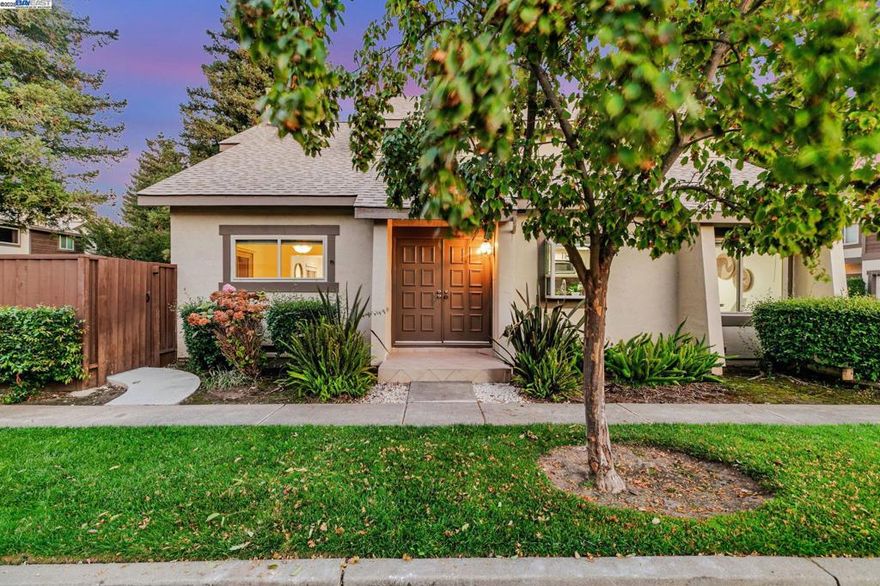 Best location for this beautiful end-unit townhouse nestled in the established Arroyo Park community in the charming Niles neighborhood! A double door entryway and high ceilings welcome you as you step in. Elegant formal dining room with pendant lighting and sliding glass door to the backyard patio. Adjacent, the generous family room features a cozy fireplace and large windows. Designer kitchen with spacious cabinetry, granite counters and all stainless-steel appliances. Updated bathrooms with step-in showers with glass door, custom tile flooring and quartz counters. Spacious primary bedroom with vaulted ceiling, overhead light with fan and walk-in closet. Other fine features include new luxury flooring downstairs, upgraded energy-efficient windows and patio door, new interior paint, recessed lights in kitchen, living room, master bedroom, AC system & a brand-new roof for peace of mind. Spacious low maintenance backyard with a concrete patio backing up to a beautiful greenbelt. Enjoy community green areas, pool and spa. Close to Niles historic downtown with attractions and events bringing visitors from around the Bay Area. In the attendance area of top-ranked Niles Elementary School. Close to Quarry Lake Regional Park. Close to 880, 84 and BART station for convenient commute.