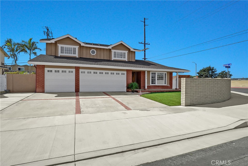 Welcome to this beautifully remodeled corner-lot home with a private pool in Huntington Beach! This 4 bed / 3 bath home features central A/C, 3-car garage and newer hardwood floors that flow throughout the living room, family room, kitchen, and dining area, creating a bright and cohesive feel. The family room offers a cozy fireplace, perfect for relaxing or gathering with loved ones. The kitchen has been fully remodeled with sleek countertops, updated cabinets, and an eat-in island — ideal for casual dining or entertaining.
All bedrooms are located upstairs and feature carpet and plenty of natural light. The spacious primary suite includes an en-suite bathroom, while the secondary bedrooms share a hallway bath. Step outside to your private backyard with a sparkling pool — perfect for enjoying the Southern California sunshine year-round. As a cherry on top, this home is conveniently located near award winning schools, parks, shopping centers, restaurants, and just a short distance to Huntington Beach Pier and the coast. Schedule your showing today before it's too late!