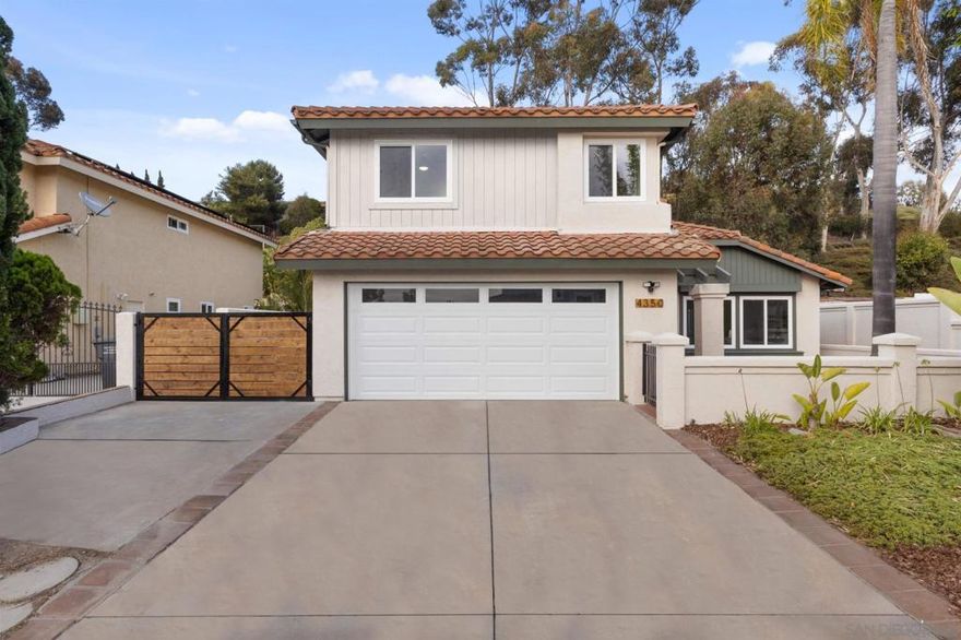 Unique opportunity to own a NEWLY remodeled home in the highly desirable community of Tamarack Point in coastal Carlsbad! This spectacular home include 4 bedrooms, 2.5 baths and 2,067 square feet of living space. Prime location on a large 11,886 square foot Lot located on a quiet cul-de-sac with no neighbors behind for privacy. Fabulous floor plan perfect for entertaining family and friends with an open concept Kitchen, custom tiled fireplace, and vaulted ceilings for a spacious luxurious feel. This move in ready home has been extensively upgraded with a designer Kitchen with new stainless steel appliances, quartz counters with custom quartz island, custom European style cabinets, gorgeous ceramic backsplash tiles, sleek gold colored plumbing fixtures, modern chandeliers, luxury vinyl plank flooring and recessed lighting. The spacious primary bedroom has vaulted ceilings and a walk-in closet. All 3 Bathrooms are remodeled with modern touches, sleek gold colored plumbing fixtures, new shower tiles, new custom lighting. Convenient Laundry room on second floor. Enjoy a spacious backyard offering a seamless indoor-outdoor flow custom built for entertaining with a NEW custom BBQ & Bar, new concrete patio floor and new turf for easy maintenance. Additional NEW upgrades include dual pane windows, interior & exterior paint, garage door, and white vinyl fencing with a custom wood side access door. NEW modern system upgrades include a smart thermostat, Goodman brand Central AC & Heating system with new ducting, 16 SEER condensing unit and new tankless water heater. Come see!  This is an amazing opportunity to own a newly remodeled home with no HOA or Mello-roos Tax! The beautiful coastal community of Carlsbad is conveniently located minutes to I-5, Carlsbad beaches, and top rated schools. Minutes to the vibrant Carlsbad Village with a vast array of Restaurants including Pizza Port, Blue Ocean Sushi, Carlsbad French Pastry Cafe, boutique shops, coffee cafes and the Carlsbad State Street Farmers market. Don't miss out!