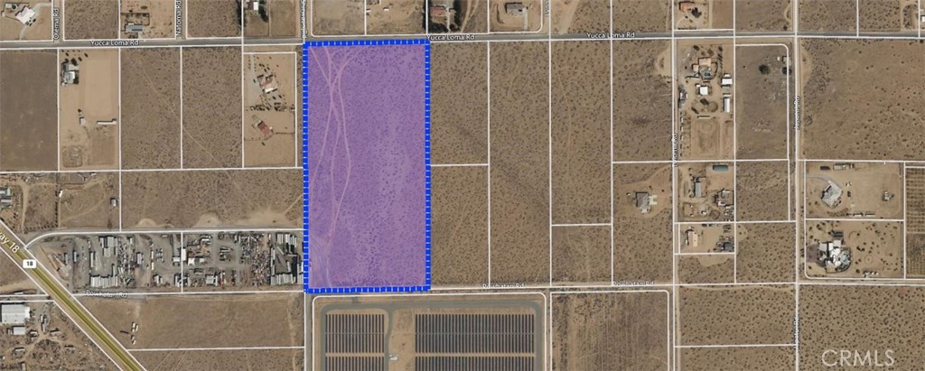 20+/- acres of flat Agriculture zoned land just east of Joshua Rd & Hwy 18. In the county area of Apple Valley. Priced at under $17,000 per acre. Paved road with electric and water at the street. Just east of Apple Valley Village and close to shopping at the Apple Valley Commons center. Position yourself for the next real estate boom with this strategically positioned 20-acre piece. Close proximity to Granite Hills High School and located amongst other large parcels. Time to buy now.