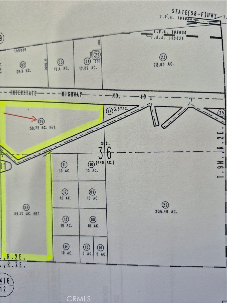 Location, location ,location., This great property is located just minutes from Barstow and steps away from the east 40 freeway. A total of 149 acres of bare land with too many possibilities. This property is sold along with next door lot with parcel # 0521-101-27-0000
Buyer to verify with county the use of land and the possibilities of zoning options.