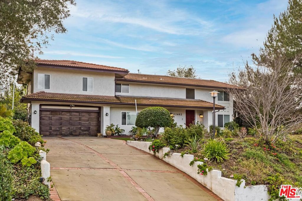 Lovely and spacious lease property in sought after Mulwood Calabasas location boasting 4 bedrooms, 4 bathrooms, pool and spa. Walking distance to all three award winning schools of the L.V.U.S.D. Beautifully landscaped w/ Large turf yard space and gardens front and back. Huge upstairs family room with 3 bedrooms and 2 baths, 1 bedroom and 2 bath downstairs. Laundry room off garage w/ attached bathroom for pool use. Lots of parking. Home has some views of the hillsides . Contact agent for information on showing times and days.