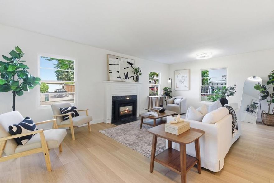 Discover charm and comfort in this beautifully updated single-story home located in a quiet Hayward neighborhood. Freshly painted inside and out, it features new luxury vinyl plank flooring, modern light fixtures, and brand-new stainless steel kitchen appliances. The layout includes two bedrooms, one bathroom, a welcoming living room, an eat-in kitchen and dining area, plus a separate laundry room. Outside, a long driveway leads to a detached garage offering excellent parking and storage. The spacious backyard backs up to a peaceful creek, creating a serene setting with privacy and room to garden, entertain, or unwind. With thoughtful interior updates, single-level living, and a tranquil yard, 2209 Romey Lane is move-in ready and ideal for first-time buyers, down-sizers, or anyone seeking a quiet retreat. Conveniently located near major freeways, public transportation, and local shopping, it offers easy access for commuters and everyday essentials.