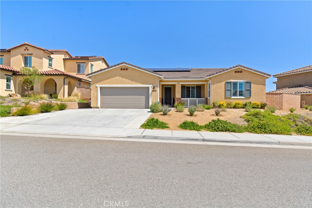 Welcome to this newly built single-story residence in the exclusive gated Joshua Ranch community! Perfectly blending modern luxury with eco-friendly living, this stunning home offers a bright and spacious open floor plan designed for comfort, style, and functionality. Featuring 3 bedrooms plus a dedicated office, and 2.5 bathrooms, the home’s gourmet kitchen is a chef’s dream—equipped with top-of-the-line Bosch appliances, a Bertazzoni range, double oven, and a large island perfect for meal prep and entertaining. Enjoy integrated surround sound wiring in the living room, a smart water heater, and energy-efficient smart appliances throughout—providing all the modern comforts while keeping your carbon footprint low. Seamlessly transition from indoor to outdoor living through custom double sliding doors that open to a beautiful California room. The backyard is an entertainer’s oasis, complete with a built-in BBQ, gazebo, and patio deck, ideal for gatherings with family and friends. Additional highlights include: Fully owned solar panel system, Garage with recessed lighting and EV charger-ready connection, quiet gated community with access to nearby hiking trails, close to freeways, shopping, and top-rated schools. This is more than just a home—it’s a lifestyle. Don’t miss the opportunity to own this exceptional property in one of Palmdale’s most sought-after neighborhoods!