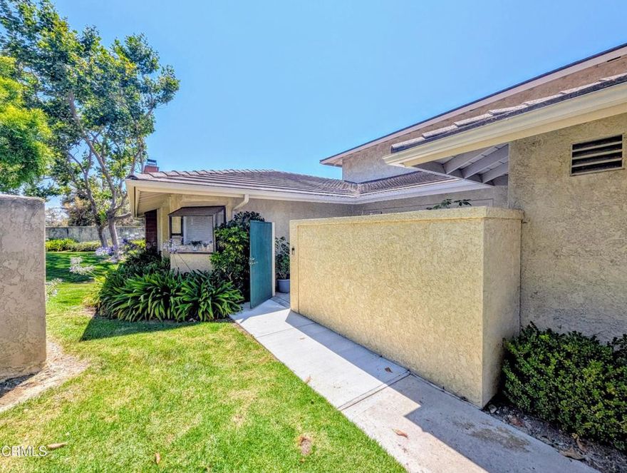 Beautifully Updated La Ventana End-Unit Condo with Oversized Yard and Greenbelt ViewsThis bright and cheerful single-story condo features 2 bedrooms and 2 bathrooms in one of the community's most sought-after floor plans. Situated as a desirable end unit, it offers extra privacy and an expansive outdoor space rarely found in condo living--including an oversized yard, next to a tranquil greenbelt. Plus, it's ideally situated next to 4 guest parking spaces to welcome your visitors.Updated throughout, the home showcases modern finishes, a comfortable layout, and abundant natural light. The attached garage is equipped with 220V charging for an electric vehicle. You'll also appreciate the privacy wall built at the front of the home, enclosing the patio with a security gate. This is a rare opportunity to enjoy spacious, one-level living in a peaceful, park-like setting.