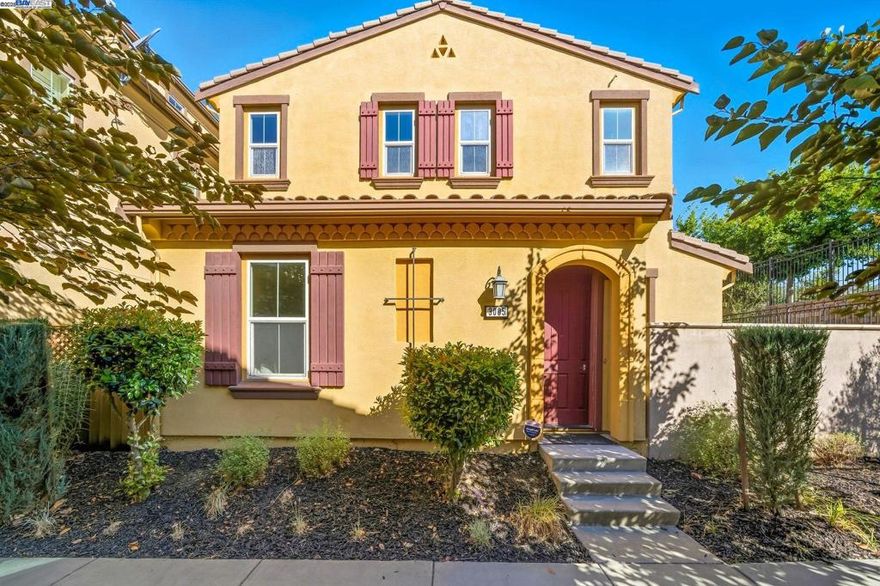 Discover your dream retreat in the vibrant heart of East Dublin's Sorrento community! This stunning 5 bedroom, 4 bathroom residence boasts over 2,620 square feet of luxurious living space, freshly painted inside and out including sleek cabinets for a fresh, modern vibe and ultimate comfort.  Step inside to an inviting open-concept kitchen that's a chef's delight, complete with premium stainless steel appliances, elegant stone countertops, and a 5-burner gas cooktop. The main level also includes a convenient full bedroom and bath, perfect for guests or multi-generational living.  Ascend to the second floor, where you'll find two more spacious bedrooms, a lavish primary suite with expansive walk-in closets, and a versatile loft ideal for a cozy family room, home office, den, or play area. The third floor elevates your lifestyle with an additional loft and private en-suite bedroom, offering a serene escape all your own. Eco-friendly and efficient amenities abound, including a tankless water heater, water softener, owned solar panels, a finished backyard, and a 2 car garage equipped with an EV charger. Enjoy resort style HOA perks like a clubhouse, sparkling community pool, gym, and lush park. Perfectly positioned near top-rated schools, shops, parks, dining, and Dublin BART.