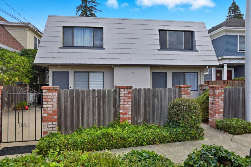 Enjoy a charming private courtyard entrance to this spotless corner unit in a small five-unit building with only one adjoining wall, located in a great area. It is a two-story, two-bedroom, one-and-a-half-bath apartment. The main level features a spacious living room, dining area, and a remodeled kitchen from eight years ago with Quartz countertops, a refrigerator, a six-month-old electric range, and a dishwasher. There is also a convenient half bath on this floor. You can easily access the covered assigned parking space right outside the kitchen. Upstairs, the space includes a skylight in the hallway, two large bedrooms, and a hall bath with a skylight and a shower over the tub. The unit offers additional closets, fresh paint, and new carpet throughout (as of 10/25). An on-site coin-operated laundry is situated in the middle of the parking area. The tenant is responsible for PG&E and Internet; the owner covers garbage and water. Located in a fantastic spot between downtown San Mateo and Burlingame, with easy access to major commute routes. It shows very well and is ready for immediate move-in. Sorry, no pets except as permitted by California state law. No smoking allowed.