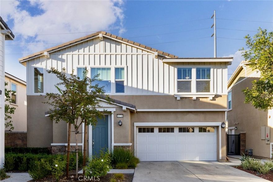 Welcome to your dream home in North Fontana! This BEAUTIFUL stunning 3-bedroom, 2.5-bath home offers over 1,900 sq. ft. of spacious, open-concept living designed for today’s lifestyle.

Step inside and fall in love with the gourmet kitchen featuring a huge island with bar seating—perfect for family meals and entertaining friends. The dining area flows seamlessly into the living space, creating the ideal setup for gatherings.

Upstairs, discover a large loft that can be your work-from-home office, a playroom, or a cozy media space—the choice is yours! The private primary suite is a retreat in itself, with view of the mountains, a walk-in closet, and a spa-like bathroom complete with a soaking tub, walk-in shower, dual sinks, and plenty of counter space.

Convenience is key with all bedrooms and a full-size laundry room located upstairs. Outside, enjoy a charming backyard with a concrete patio and low-maintenance landscaping—ready for weekend BBQs or quiet evenings under the stars.

But the lifestyle doesn’t stop at your door—this vibrant community offers a sparkling pool, park, and basketball court for endless fun. Plus, you’ll love the quick access to the 210 and 15 freeways, making your commute a breeze.

Don’t miss your chance to own this incredible home in one of North Fontana’s most desirable neighborhoods Gabion Ranch—schedule your private tour today!