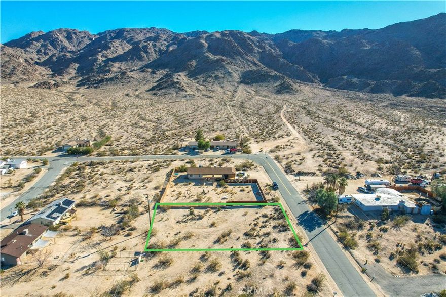 Welcome to the heart of Twentynine Palms, where your dreams of desert living come true! Embrace the tranquility and beauty of the Smoke Tree area with this sprawling 8,370 sq foot piece of land boasting stunning mountain vistas. Imagine waking up to the majestic peaks every morning and relishing the peace that comes with desert living.
This prime parcel of land offers you the canvas to create your desert oasis just the way you envision it. Build your dream home or design a serene retreat where you can escape the hustle and bustle of city life. With its generous size, the possibilities are endless.
Explore the vibrant local scene with nearby attractions such as the renowned Joshua Tree National Park, offering endless adventures amidst unique rock formations and captivating desert landscapes. Discover the rich artistic community of Twentynine Palms, with galleries and cultural events that celebrate the spirit of the desert.
Indulge in outdoor activities like hiking, rock climbing, and stargazing under the clear desert skies. Embrace the laid-back lifestyle of this charming desert town while still being within easy reach of modern conveniences. Your desert paradise awaits – make it yours today!