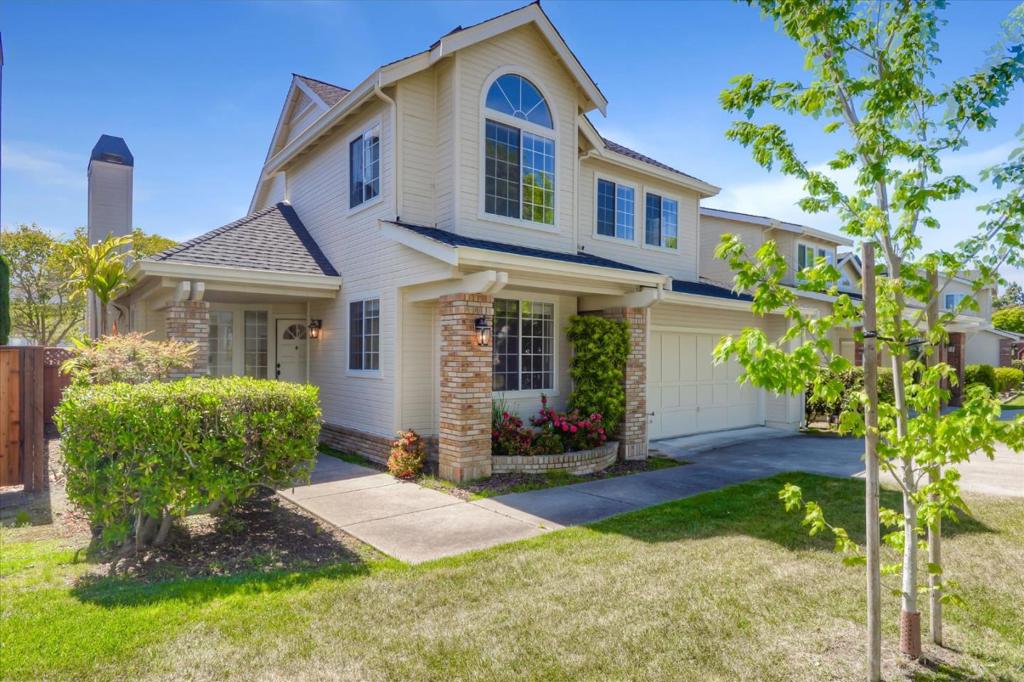 Redwood Shores Beauty! Tucked on a quiet street w/ water view, this like-new single-family home sparkles. 3 bedrooms & 2 baths up; Main level room ideal for home office/4th bedroom w/ adjacent full bath. Formal living room w/ fireplace & vaulted ceiling; large formal dining room w/ access to rear patios; large kitchen w/ new appliances installed June 2020; including GE microwave, oven, & dishwasher, plus Kitchenaid electric cooktop; Breakfast bar & breakfast nook; kitchen opens to generous family room w/ fireplace & access to patio; laundry room; Upstairs: huge private master suite w/vaulted ceiling, walk-in closet & 2-sided fireplace; sunken bath & separate shower; 2 more bedrooms w/ spacious hall bath. Attached two-car garage; New carpet and fresh paint throughout; near Oracle and shopping; close access to Hwy. Owner prefers no pets. 101. Bridgeport offers a community playground and quick access to the Bay Trails. Near top rated schools!