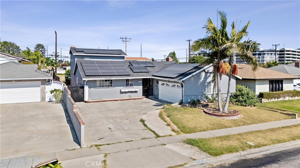 AMAZING OPPOTURNITY, FIXER UPPER ALERT!!! This 2 units property located right in the center of Garden Grove city, close to Little Saigon and within the proximity of all conveniency possible provides an endless potential. The property possesses a large and long driveway that could accommodate multiple vehicles, boat and/or RV parking. There is a paid of solar panels system that will come included in the purchase of the home as well so your future electric bills will be all taken care of whether it is for your own use or rental purposes, one less bill to worry about and more money in your pocket right? This property consists of a front house that has 3 beds, 2 baths and a back attached two stories ADU unit that has a its own living room, bedroom and 1.5 baths with a separate entry. Whether you are looking for a home that's big enough for all your family members to live together, living in one unit and rent out the other for income to help with mortgage payment or simply use it as a complete rental property with multiple units that can create amazing cashflow, this property can do it all. Even with the attached additional unit that is already there, the backyard is still super spacious and could potentially take on another detached dwelling unit in the future for additional income stream. Low maintenance backyard that has mostly been done with concrete ground with little trees and plants. If you plant to use this property as its full rental investment potential, parking won't be a problem at all with its large driveway and the neighborhood curbsides. Overall, a 2 units property with almost 2000 Sqft in living space that brings endless imagination to your real estate game asking ONLY $899K in a prime location of Garden Grove city, where do you find something like this in the market? Property in the same area with the same size in all done up condition are asking for $1,200,000 plus and more. Bring your contractor, bring your handyman, bring your tools and throw your offer in before IT'S GONE!!!!!