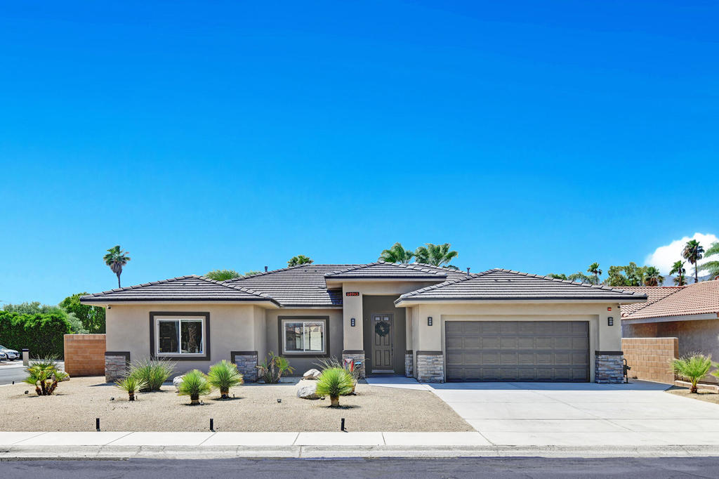 Welcome to 68965 Hermosillo Road, a thoughtfully upgraded and meticulously maintained corner lot home located on fee land in Cathedral City's sought-after Panorama neighborhood. With nearby Panorama Park, Candy Cane Lane, the newly rebuilt Landau Elementary School (2025), and easy access to the I-10, this home blends comfort, style, and convenience for effortless desert living--all with no HOA.Inside, the open-concept layout is perfect for modern life, featuring solid core doors (2023), upgraded lighting, a custom-designed walk-in primary closet, and stylish ceiling fans throughout. The home has been smartly enhanced for energy efficiency, including owned 32 solar panels and a Tesla Powerwall, a water softener system (2022), and a 5-ton HVAC system (2024). The garage is equipped with its own AC split system and a Tesla EV charger, making it ideal for a gym, studio, or year-round workspace.Work your way outside to a private oasis with a sparkling pool and spa, a covered patio with an outdoor fan, and a refreshed misting system (2022). The backyard also features a rear gate with RV access and storage, offering rare flexibility for additional parking and desert toys.With clean finishes, functional upgrades, and a prime location close to shopping, dining, and everything the Coachella Valley has to offer, this property is truly move-in ready.