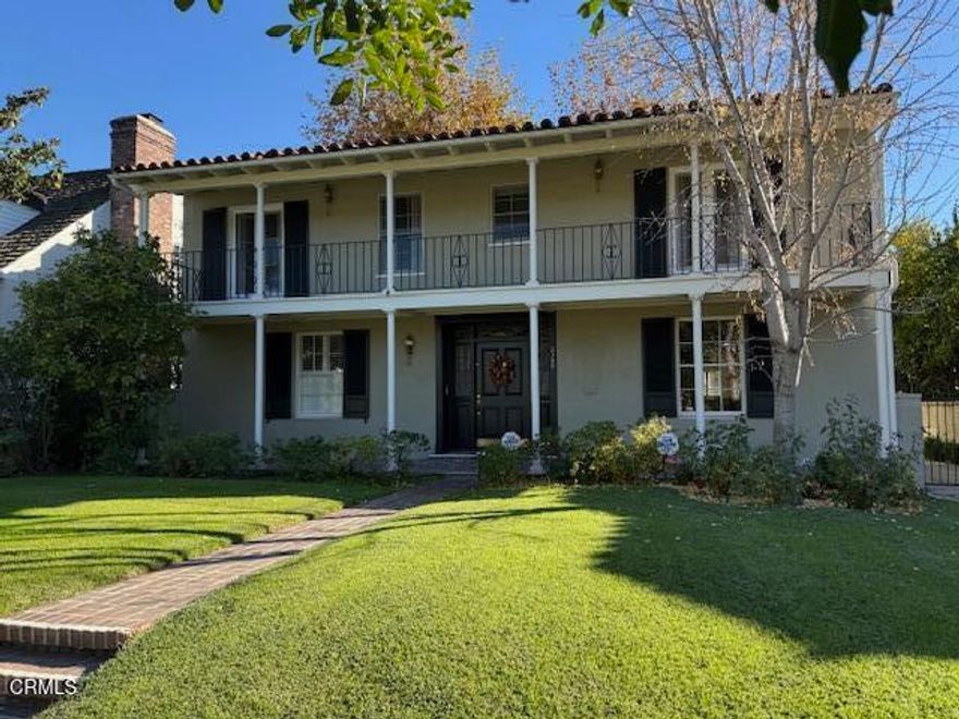 Updated Monterey Colonial home in the prestigious San Marino School district.  Spacious living room with picturesque windows and fireplace.  Formal dining room, family room, primary suite with 2 walk-in closets and storage. Central air and heat, hardwood floors, 2-car detached garage, and lush landscaping.  Proximity to the high school, banks, and conveniences.