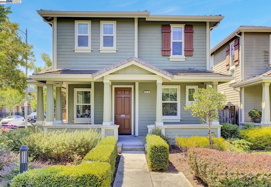 Come look at the best building in the  complex! Beautiful single family built by KB homes  in 2006.  This 4 bed, 2.5 bath  has  wonderful light and high ceilings.  Large primary bedroom with ample room for a  king bed, custom decked out walk-in closet. Completed with a luxurious primary bath retreat with a soaking tub and  separate stall shower and dual sinks. Each room is  custom painted with stunning accent walls and custom window treatments giving a luxurious feel. 3 more bedrooms upstairs are large and  open.  Upstairs has an open landing pad great for  casual hang out or an extra office space that is light and bright. Downstairs  features hardwood flooring and tile and modern fixtures.   Formal dining room with chandelier leads into a butlers pantry. Formal living with wrap around windows.  The kitchen features a granite counter, with ample storage , a walk in pantry and a gas stove.  Den abuts kitchen with sliding glass doors that lead to the front garden area. Two car garage that has built in storage.  The home is across from  Martin & Williams St parks, with a dog park on the other edge of the complex.  Close to Schools and  Day care , SJSU, and many locations downtown with shopping.  One of the best spots in the community. Come check out this turn key Gem!!