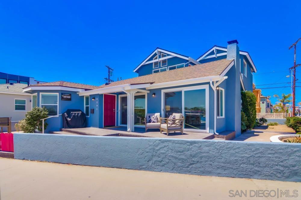 This gorgeous, large and fully remodeled single family house on the bayfront features ~60 FT OF UNOBSTRUCTED BAY FRONTAGE on an oversized corner lot! Taken to the studs and professionally re-imagined in 2021, this fully furnished, designer home delivers nearly 3,000 SF of airy interiors, four separate outdoor spaces, and three on-site parking spots (one standard garage, one oversized garage built for trucks/boats, plus driveway). Walls of glass frame sparkling water views from the great room, dining area, and gourmet kitchen outfitted with white-quartz counters, stainless appliances, and double ovens. Main level also offers a guest suite with ensuite bath, second living/family room, and powder. Upstairs, the show-stopping primary retreat enjoys sunrise views, its own waterfront balcony, walk-in closet, and spa-style bath. A third bedroom with private balcony and a hall bath complete the level. Whole-home HVAC, European-oak floors, four smart-TVs, outdoor shower, built-in BBQ, and beach gear locker make coastal living effortless. No HOA. Steps to paddle-boarding, short stroll to ocean surf, dining, and shopping. An unrivaled turn-key opportunity for a legacy bayside residence, second home, or high-income vacation rental.