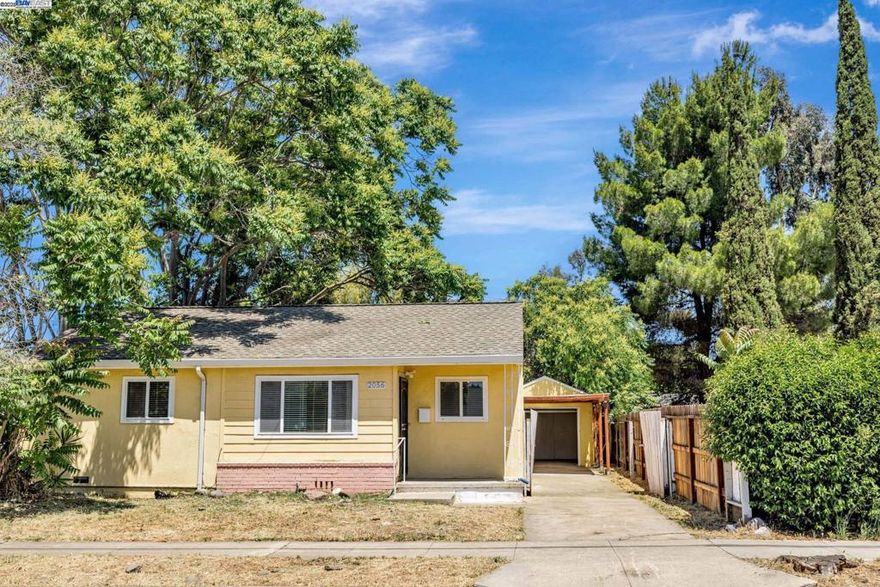 Welcome to this bright and inviting single-family home, offering 3 generously sized bedrooms, 2 full bathrooms, and 1,754 sq ft with the 9' high ceiling of comfortable, single-level living.  This property features a detached oversized garage—ideal for an ADU conversion potentially—and a brand New long driveway with ample space for RV or multiple vehicles parking. Enjoy the convenience of being just minutes from downtown Livermore, local parks, a golf course, and top shopping destinations including Costco, Trader Joe’s, and the San Francisco Premium Outlets—not to mention world-renowned wine tasting rooms. Open house 12-3pm of 12/13 and 12/14.