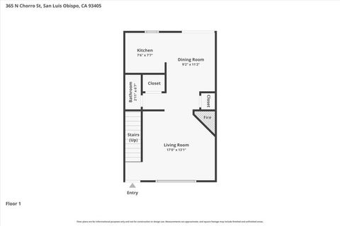 Tiny photo for 365 N Chorro St, San Luis Obispo, CA 93405 (MLS # PI26079702)