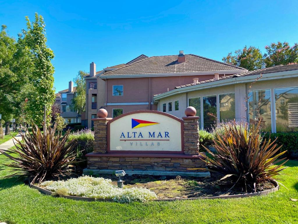Located in central Fremont close to BART, major shopping centers, restaurants, Lake Elizabeth, 680/880. Brand new laminated flooring and baseboards in all rooms and closets. New mickrowave, full size French door refrigerator, granite counters and smart LED lights in the kitchen. Drinking water softener (RO) system. Dimmable recessed smart lighting in living and bedrooms. Modern crystal LED chandelier in dining area. Huge master bedroom walk-in closet. Large wall-to-wall mirrored closet in the guest bedroom. Separate laundry room with extra storage space. In-wall AC. Two separate patios, one of which is very large with beautiful courtyard & pool view. Gigantic community swimming pool, gym and spa with secured entry access for the residents only. Perfect home for a small family or working professionals as well as an excellent investment opportunity with rental. No rent restrictions in the community. Assigned parking in the underground garage plus two spots in the parking lot. Must See!!