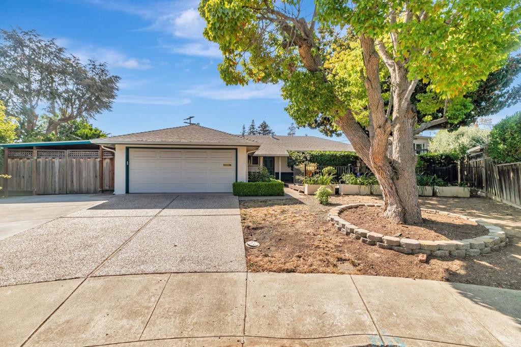 This oversized 11,811 sq. ft. lot features a 1,350 sq. ft. 4-bedroom, 2-bath home, offering endless opportunities. Perfect as a family home, contractor's project, or developer's dream - options abound! Whether you choose to update the existing home, tear down and build your forever dream home; perhaps add an ADU for passive income or space for extended family - limitless possibilities! This rare offering combines flexible development potential with the highly sought-after Cupertino School District, making it an incredible investment for builders, developers, and savvy home owners. Don't miss this chance to maximize value and create something extraordinary in one of the most desirable neighborhoods of the Bay Area. Endless upside awaits - bring your vision!