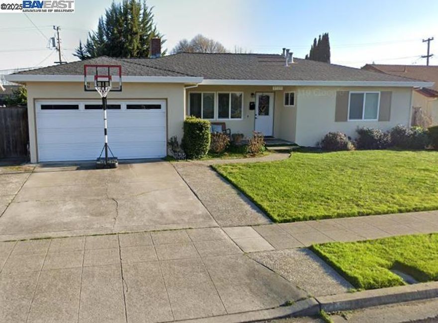 This three bedroom home has many features that hold a lot of appeal for anyone looking for extra space.  There is a total of 1,516 sq.ft. of living space at this property and the lot size is 6,600 sq.ft.  There is a large family room at the rear of the property that provides a lot of extra space for family space whereas the living area can be used as a home office, media room, home schooling room, etc.  There is also an enclosed patio room available for a workout room, playroom or for storage. The kitchen was updated two years ago. This property has central heat and A/C.  The location is great!  It is on Davona Drive in-between Murray Elementary and Dublin High. It is close to freeways, BART, shopping, dining.  One year lease. A minimum credit score of 725 or higher is required for anyone over 18 years of age.  Sorry, no smokers or pets. All applicants are to have their credit run at their cost of $40 p.p. by listing agent.  Garbage and gardener service provided.  Available October 1, 2025.  Owner is seeking a longer term tenant.