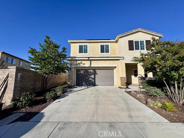 Welcome to this spacious two-story, 3 bedroom home in the highly desirable Santa Rosa Highlands community of Murrieta , with solar! This home offers an attached two car garage equipped with a Tesla EV charger, a generously sized backyard featuring a covered patio, artificial turf, and a cozy fire pit, perfect for relaxing or entertaining. Inside, you’ll find a bright and airy open concept layout filled with natural light. The kitchen, dining area, and living room flow seamlessly together, creating an inviting and functional space. The main level also includes a convenient half bathroom. Upstairs, all three bedrooms are generously sized and complemented by a spacious loft, a laundry room with a washer and dryer included, and additional storage. The primary suite is a true retreat, featuring an ensuite bathroom with dual sinks, a walk-in shower, a large soaking tub, and two separate walk-in closets. The backyard provides a peaceful space to unwind, while the community offers fantastic amenities, including a park, clubhouse, sparkling pool and spa, and a picnic and BBQ area for residents to enjoy. Conveniently located near the 15 Freeway, top-rated schools, parks, shopping, dining, and more, this home combines comfort, lifestyle, and accessibility in one perfect package!