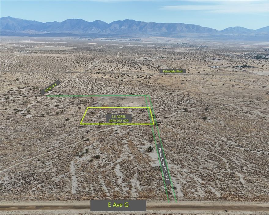 APN: 3079-012-029 Coordinates: 34.584056, -117.909056 2.59 Acres for sale in LA County. This property is located in Littlerock, CA Near the corner of E Ave Q and 125th St E. This is a rural location zoned LCA21, useful for agriculture.