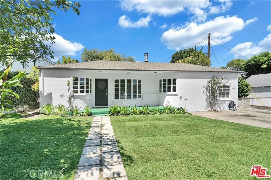 Welcome to this charming and highly versatile property located in the heart of Sherman Oaks, South of the Boulevard. Set on a generous 13,600 sq. ft. lot with a large open yard and a serene, park-like setting, this rare offering presents an exceptional opportunity for end users, investors, or developers. Ideally situated in one of Sherman Oaks most sought-after and walkable neighborhoods, you're just steps from Whole Foods, Pavilions, and a host of popular shops, cafes, and restaurants. The main residence spans approximately 1,800 sq. ft. and features 3 bedrooms and 3 bathrooms, including a primary suite that opens to a lush, expansive patio and backyard. The open-concept layout offers a seamless flow between the living and family rooms, creating an ideal setting for entertaining or everyday living. Adding to the property's flexibility is a detached 1-bedroom ADU of 780 sq. ft., complete with a full kitchen, washer/dryer, and a spacious bedroom perfect for rental income, guest quarters, or multi-generational living.  ADU has flexibility in design to be made into a 2 bedroom. This property offers either income potential or for the savvy buyer a beautiful home on a large lot that will hold its value because of the development possibilities. Buyer advised to verify the accuracy of all statements. This is a rare chance to own a unique and expansive property in one of LA's most livable, vibrant communities and commuter accessible. End users, developers, investors will all see the potential for this centrally located, walkable and park like property.
