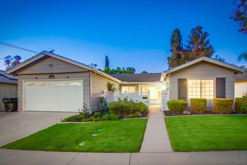 Stylish and move-in ready, this single-level stunner at the end of a cul-de-sac is just steps to SDSU, Trader Joe’s, and the College Area’s vibrant scene. Perfect for the ultimate San Diego indoor/outdoor lifestyle, it offers a renovated kitchen inside w/ stainless steel appliances & open-concept flow—seamlessly connected to a custom outdoor kitchen w/ built in bbq, gas stove top burner, sink and separate bar seating with extra storage space. Recessed lighting throughout the home adds a modern touch. Additional highlights include wood laminate flooring, updated baths with walk-in showers, custom blinds throughout, and central heating and air. Low-maintenance landscaping features artificial turf, pavers, drought-tolerant plants. Gather under the pergola by the gas fire-pit table & seating for cozy evenings. A private enclosed front patio offers yet another outdoor retreat with direct access to the two-car garage and laundry.