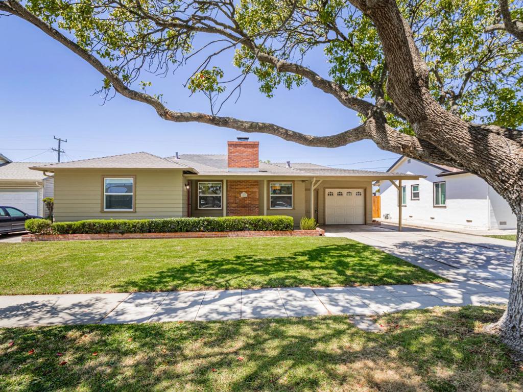 BACK ON THE MARKET: Seller took some time to install a brand new 30 year roof, bring section 1 items up to date, install a new electrical panel and more. This charming 3-bedroom, 2-bath residence is ready to go, offering comfort, convenience, and room to grow. Located just minutes from Hwy 101 and a short 0.2-mile walk to Kammann Elementary, this bright and airy home is ideally located near schools, shopping and commuter routes. Low maintenance tile flooring throughout, fresh interior paint, and new blinds give the home a clean, fresh feel. The functional kitchen, with a brand new stove, flows into the dining and living areas, making it easy to relax or entertain. A cozy wood-burning fireplace and efficient forced air furnace provide year round comfort. Enjoy a spacious lot offering potential for gardening, outdoor barbeques and gatherings, or even a possible ADU. This home is move-in ready, and perfect for those who appreciate a blend of tranquility and accessibility. Don't miss out on this wonderful opportunity to own in a prime location.